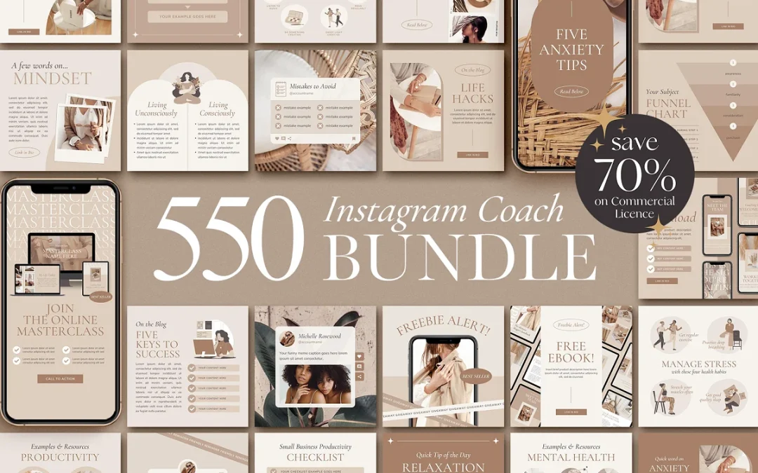 Instagram Coach 4in1 Bundle CANVA