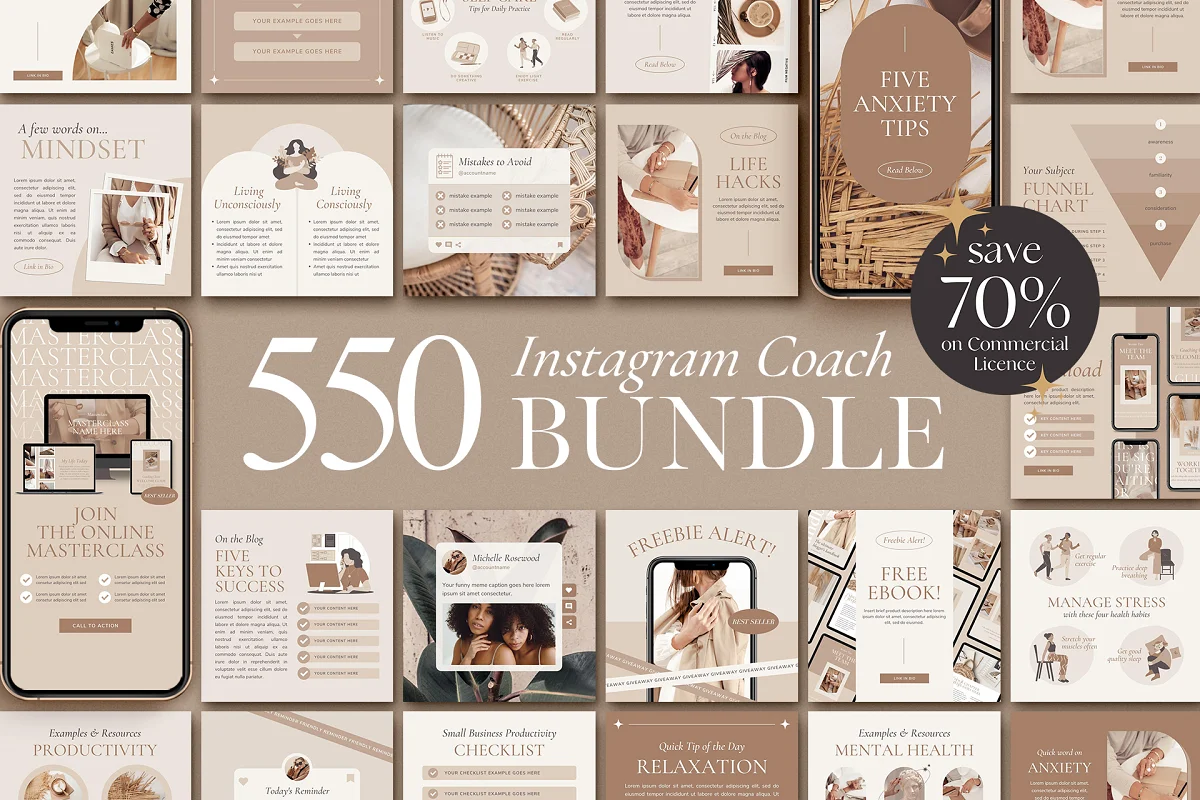 Instagram Coach 4in1 Bundle CANVA