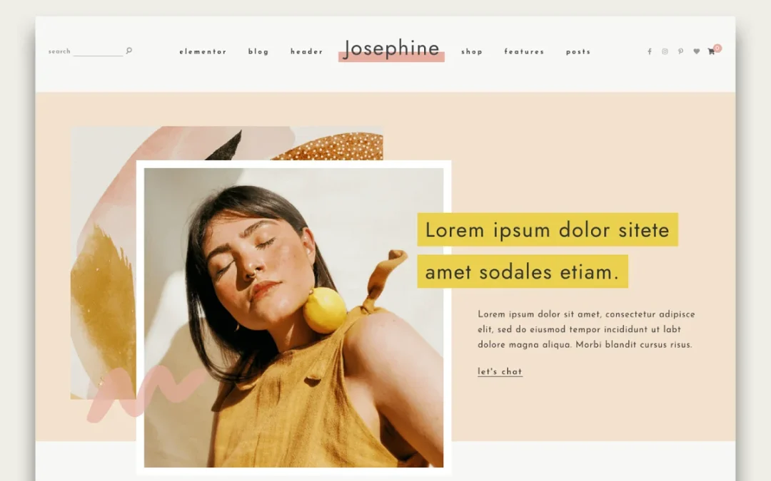 Josephine – Feminine WordPress Theme