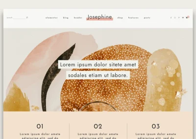 Josephine Feminine WordPress Theme 2