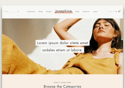 Josephine Feminine WordPress Theme 3