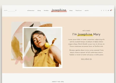 Josephine Feminine WordPress Theme 4